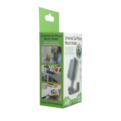 360 Rotary Multifunctional Collapsible Mobile Phone Holder Gadgets Gym From House H22 Black 1pc
