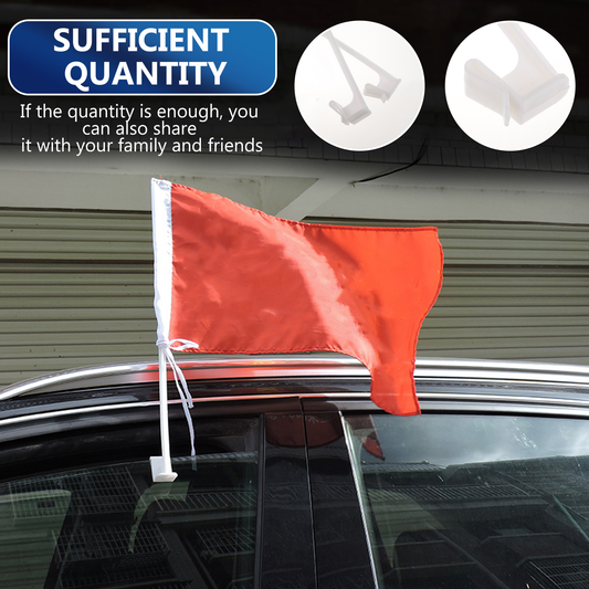 Flag Car Window Pole Holder Mount Clip Vehicle Flagpole