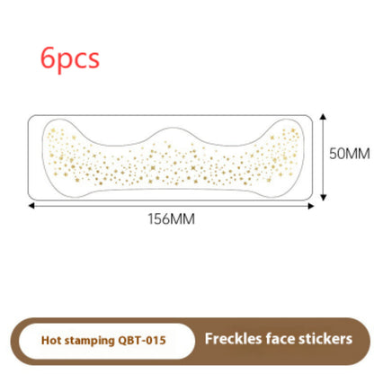 Gilding Freckle Tattoo Sticker Gilding Glitter Stickers Waterproof Beauty DealSniper.net QBT015 Gilding 156X50MM 6PCS