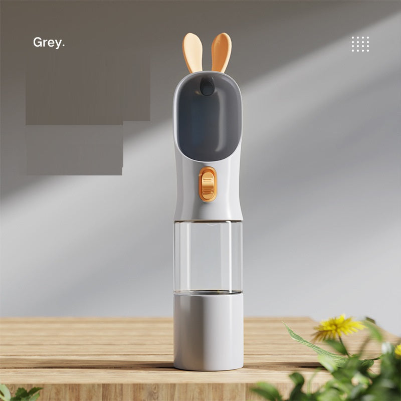Pets Go Out Portable Feeding And Water Feeding Cup Pets DealSniper.net Grey Water and food cup