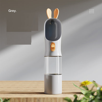 Pets Go Out Portable Feeding And Water Feeding Cup Pets DealSniper.net Grey Water and food cup