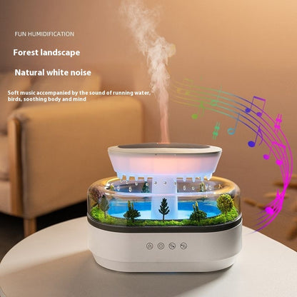 Micro Landscape Aroma Diffuser Household Bedroom Raindrop Humidifier House DealSniper.net