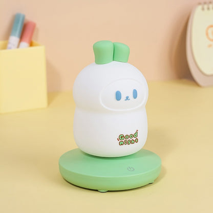 Rabbit Usb Silicone Night Lamp Charging Lamp Home Decor Gym From House 1.3W Green