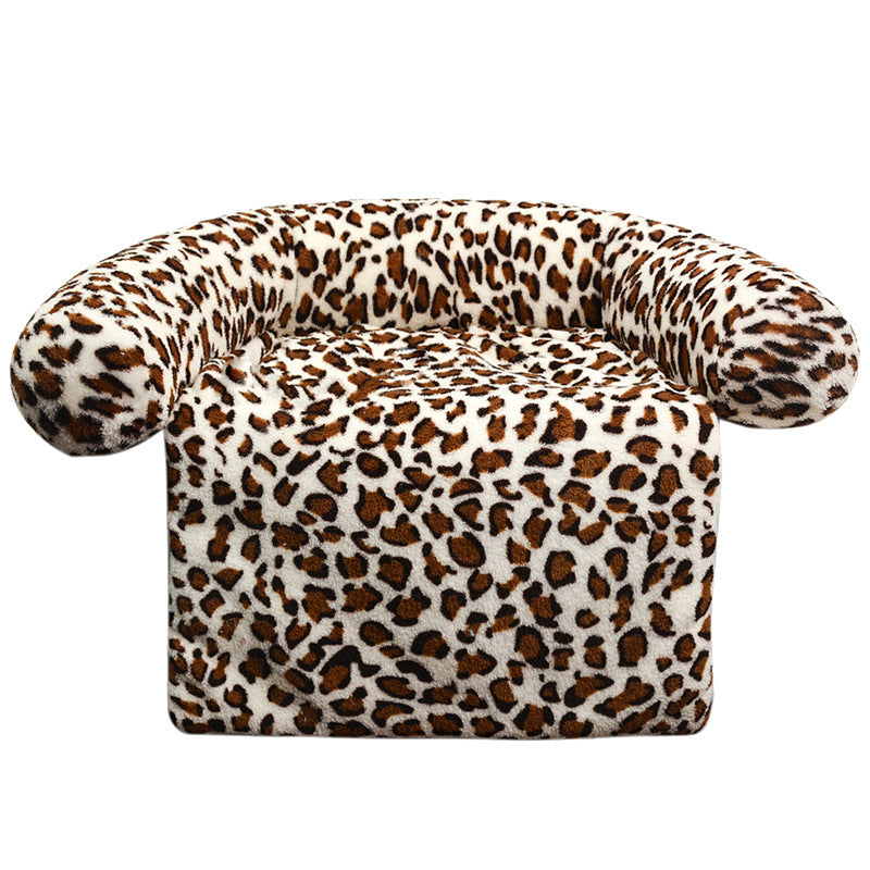 Pet Supplies Plush Kennel Sofa Blanket Pets Gym From House Light Leopard 100x120cm1490G