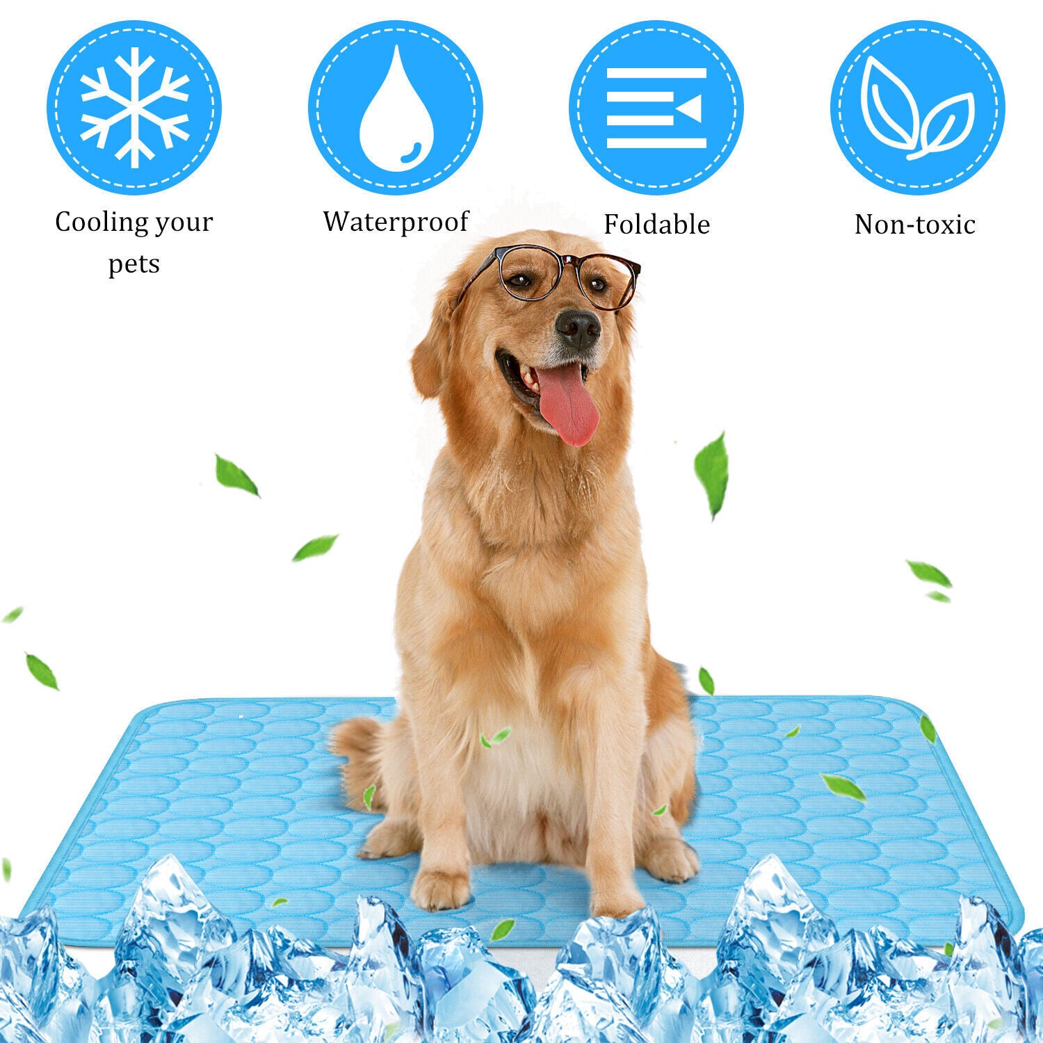 Pet Cooling Mat Cool Pad Cushion Dog Cat Puppy Blanket For Summer Sleeping Bed Dog Cooling Bed Pet Cooling Mat Pets dealsniper-net