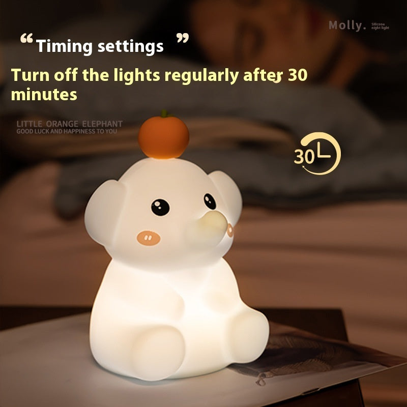 New Elephant Orange Elephant Small Night Lamp Gadgets Gym From House