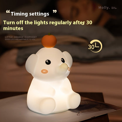 New Elephant Orange Elephant Small Night Lamp Gadgets Gym From House