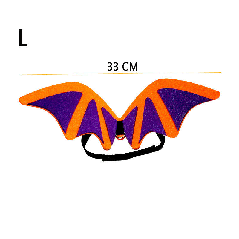 Pet Bat Wings Festival Funny Dog Bow Tie Pets DealSniper.net Orange wings L