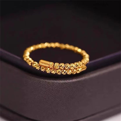 New Arrival Women's Ring Vietnamese Gold Thin Circle Ring Jewelry Gym From House
