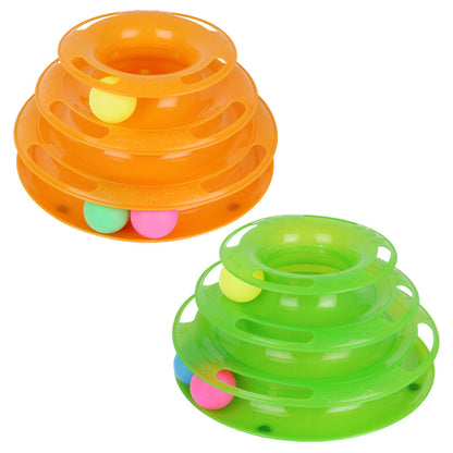 Pet Cat Crazy Ball Disk Interactive Toys Amusement Plate Toy Pets dealsniper-net