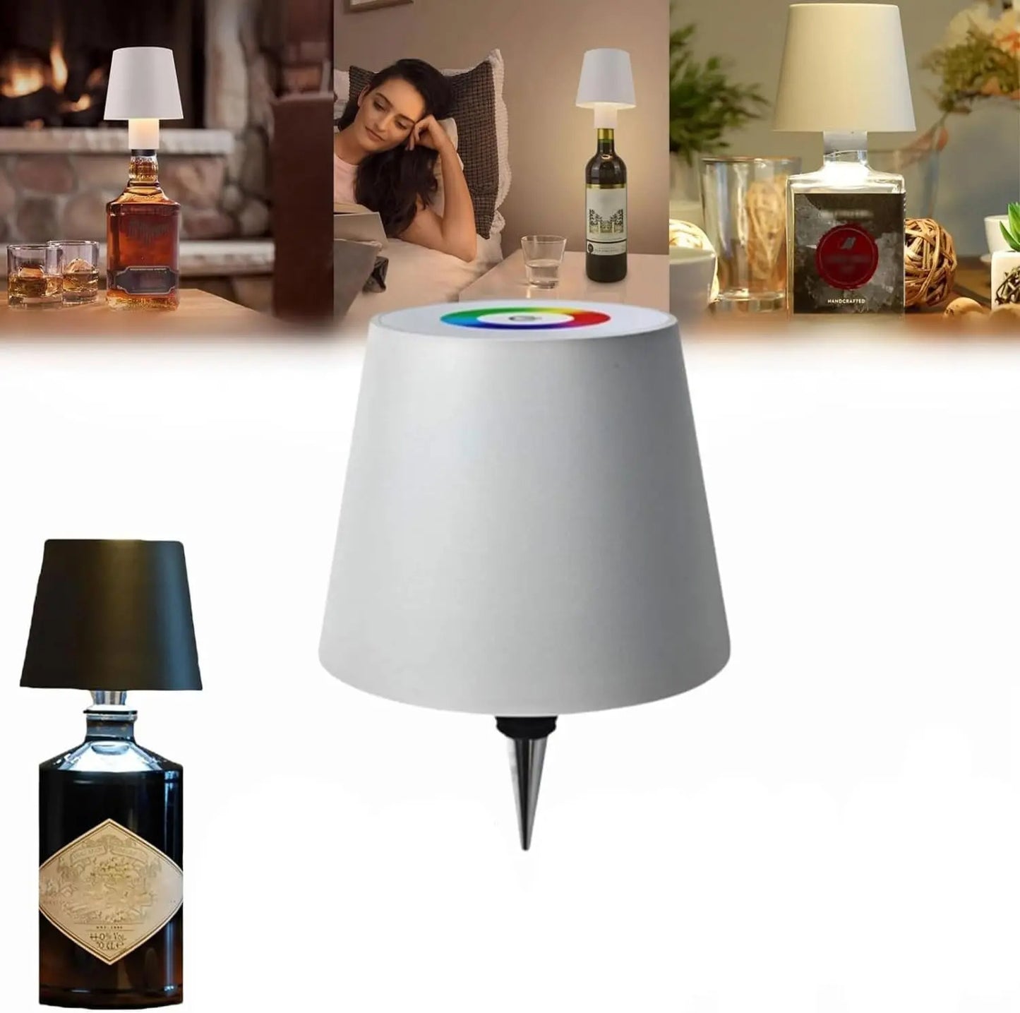 Wireless Desk Lamp LED Creative Wine Bottle Lamp Home Decor DealSniper.net
