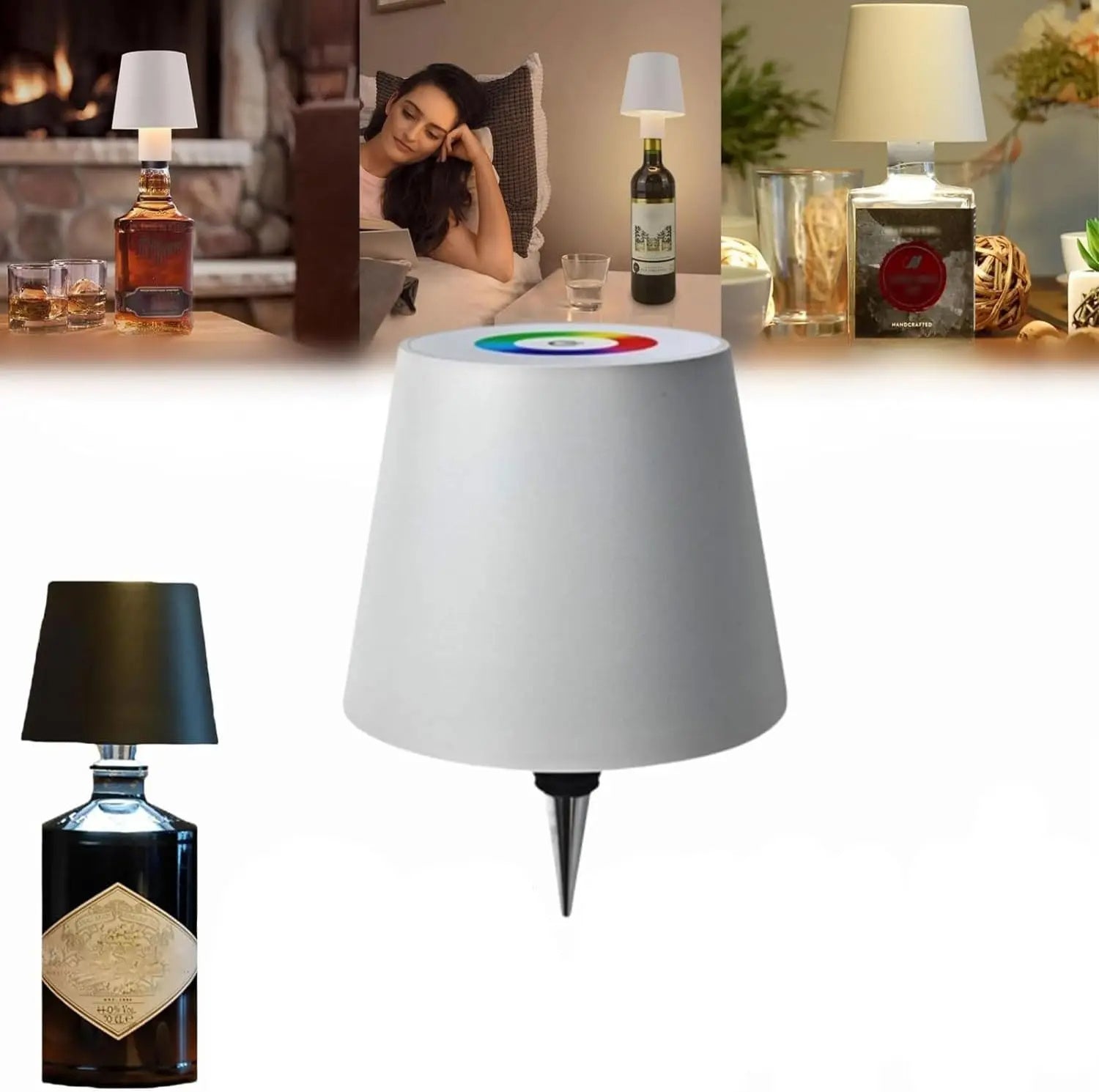 Wireless Desk Lamp LED Creative Wine Bottle Lamp Home Decor DealSniper.net