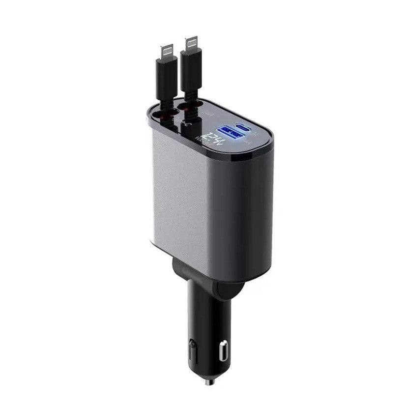 Metal Car Charger 100W Super Fast Charging Car Cigarette Vehicle DealSniper.net