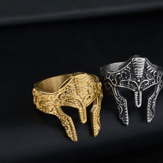 New Personality Warrior Mask Ring Fashion Jewelry dealsniper-net