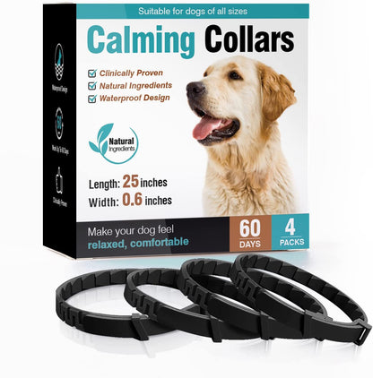 Pet Soothing Calming Collar Cat Pets Gym From House 4pack of dog black