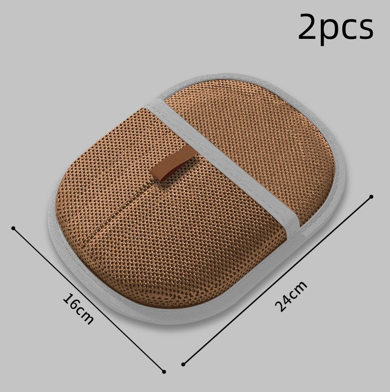 Pet Hair Remover Mitt Pet Hair Remover Gloves House DealSniper.net Light Brown 2PCS