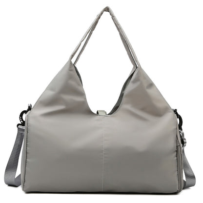 Yoga Lady Sports Gym Bag Dry Wet Separation Women Gym From House Mysterious Gray