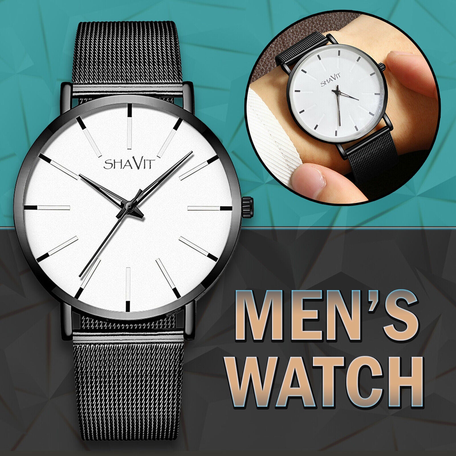 Waterproof Men's Watch Classic Stainless Steel Quartz Luxury Wrist Watches Men dealsniper-net