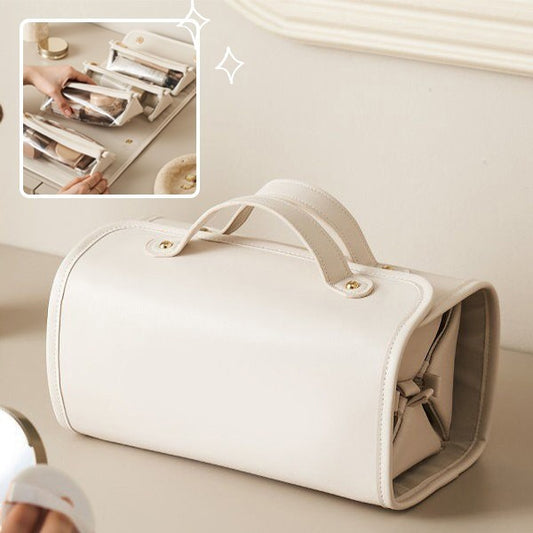 New Folding Cosmetic Bag Large Capacity Portable Handbag