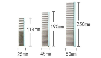 Pet Comb Colorful Stainless Steel Shedding 1mm Dog Grooming Pets Gym From House