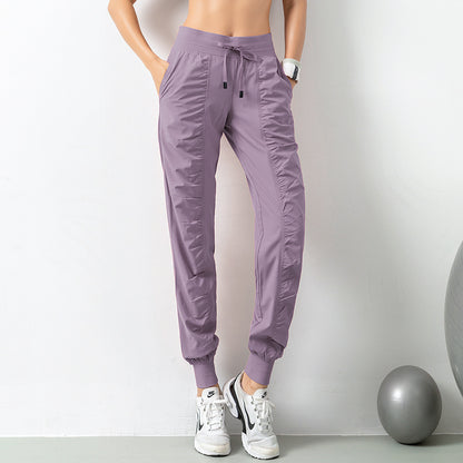 Fashion Casual Sports Pants For Women Loose Legs Men Gym From House Grey Purple L