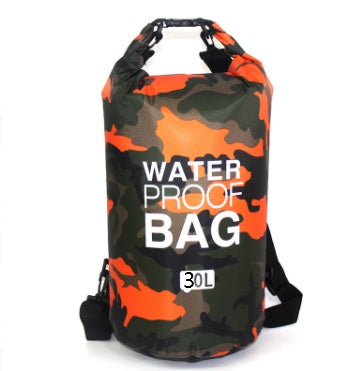 Outdoor Waterproof Bag Camouflage Polyester Double Shoulder Outdoor Gym From House Orange 30L 1PC