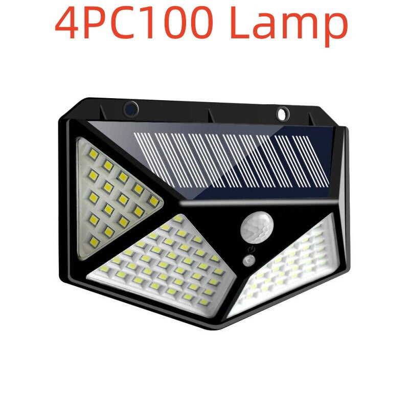 100LED solar wall light