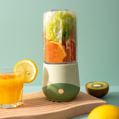 New Wireless Portable Electric Rechargeable Juicer Kitchen DealSniper.net Green Stainless steel 4blades USB