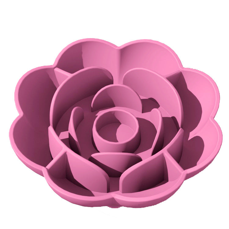 Non-slip Slow Feeding Silicone Dog Food Bowl Easy To Clean Pets dealsniper-net Perfume Bag Red