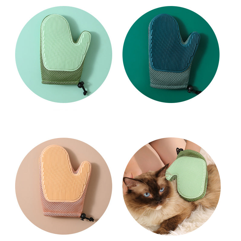 Comb 2-in-1 Floating Hair Removal Pet Gloves Pets Gym From House