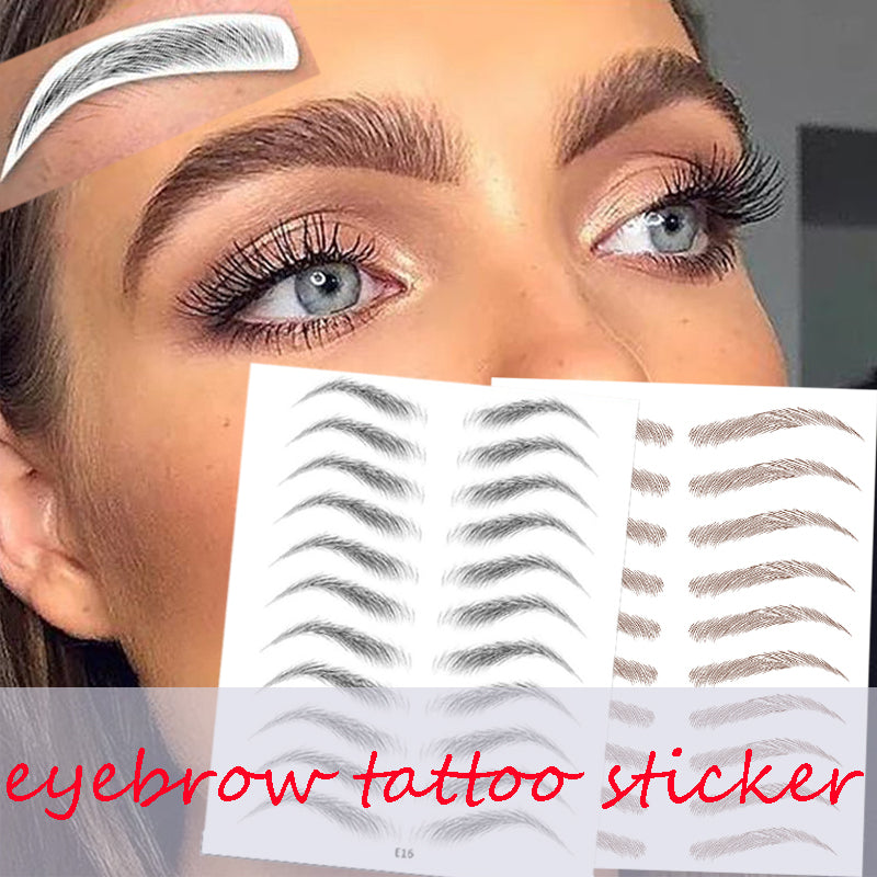 Water-based Hair-liked Authentic Eyebrow Tattoo Sticker Beauty Gym From House