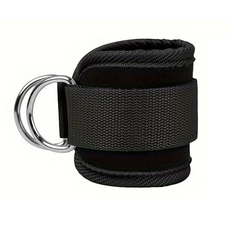 Ankle Strap Resistance Bands Hip Leg Strength Pull Rope Fitness Sports DealSniper.net Black Silver Buckle Net