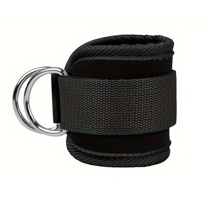 Ankle Strap Resistance Bands Hip Leg Strength Pull Rope Fitness Sports DealSniper.net Black Silver Buckle Net