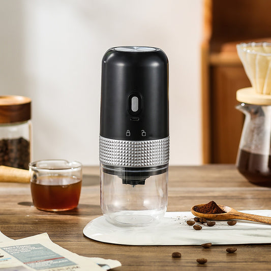 Electric Coffee Grinder Household Small Automatic Kitchen Gym From House Elegant Black Single