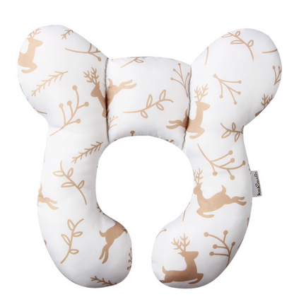 Infant Pillow Baby Bed U-Shaped Safety Seat Neck Guard Fixed Stereotyped Stroller Pillow Kids DealSniper.net White christmas deer OPP