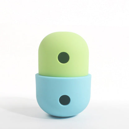 New 2 In 1 Pet Toys Products Dog Leakage Toy Ball Pets DealSniper.net Yellow with blue