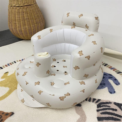 Portable Inflatable Baby Dining Chair For Bathing And Swimming Kids DealSniper.net Love bear