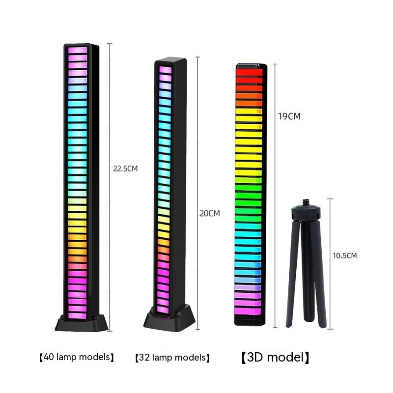 Led Sound Control Light Bar RGB Ambient Pickup Rhythm Lamp Music House DealSniper.net