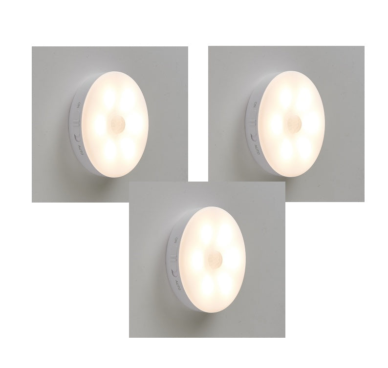 Wireless Body Sensing Lights Wake Up At Night Home Hallway Cabinets House DealSniper.net