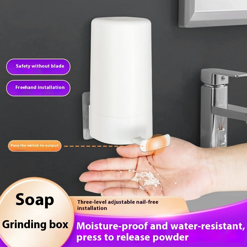 Soap Grinder Dispenser Soap Box Wall Mounted Dry Organizer Kitchen dealsniper-net