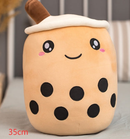 Cute Fruit Drink Plush Stuffed Soft Toy Pillow Cushion Kids dealsniper-net Brown 35CM