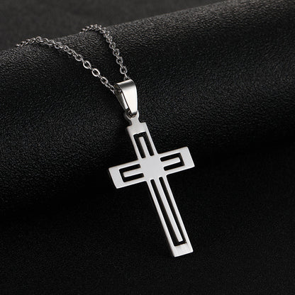 Stainless Steel Cross Necklace Jewelry Fashion Jewelry Gym From House Steel3