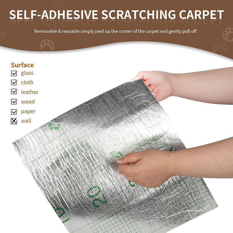 Self-Adhesive Carpet Cats Scratch Board Wall