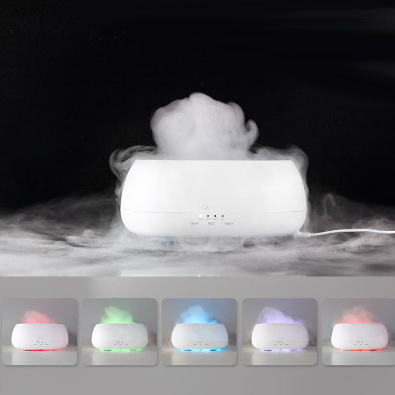 Aroma Diffuser 500ml Ultrasonic Air Humidifier Colorful Light House DealSniper.net White AU