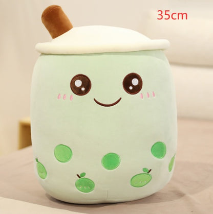 Cute Fruit Drink Plush Stuffed Soft Toy Pillow Cushion Kids dealsniper-net Green 35CM