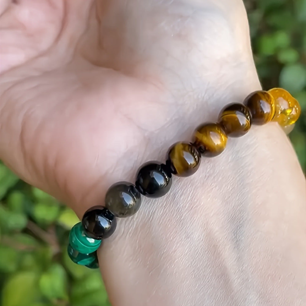 Universal Natural Stone Bracelet Citrine Dongling Stone Jewelry null