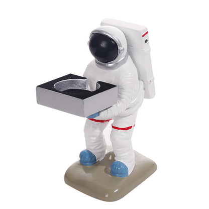 Creative Spaceman Astronaut Wireless Watch Charger Bracket Electronics dealsniper-net White