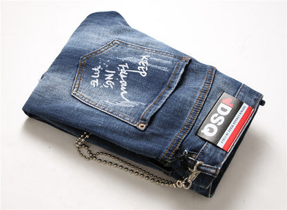 men jeans famous D2 Men slim jeans pants mens denim