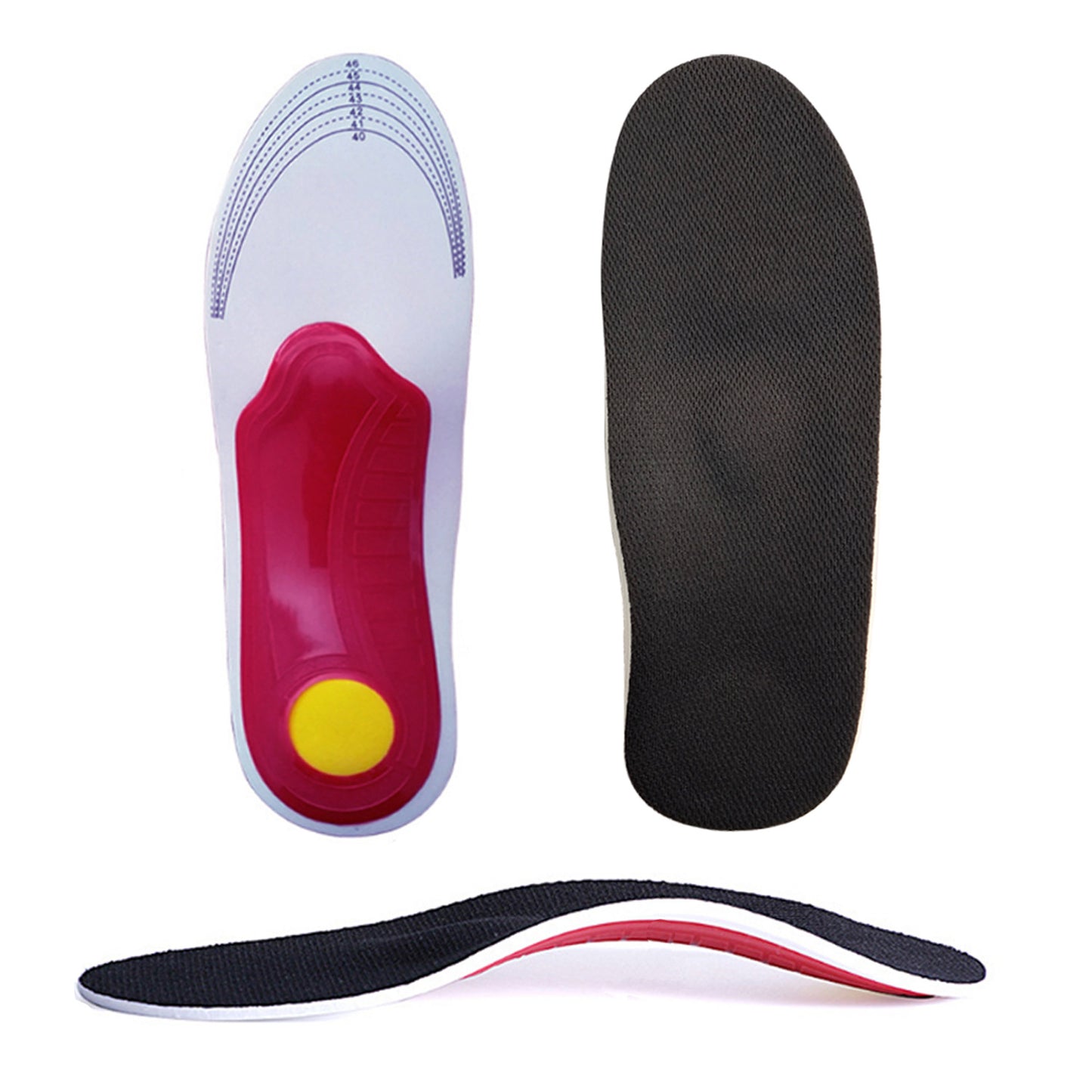 Flat Foot Correction Insole Arch Support Breathable Shock Absorption Insole