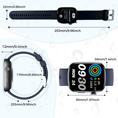 Smart Watch Bluetooth Call &1.95 HD Screen -Heart Rate Jewelry Gym From House
